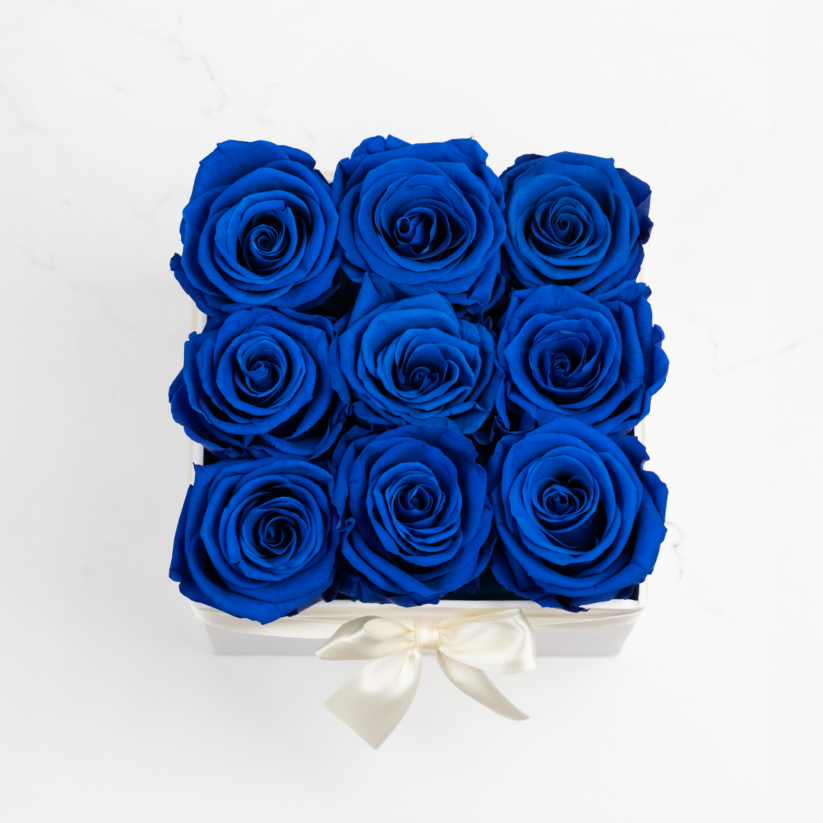 Box Rosas Preservadas Azul