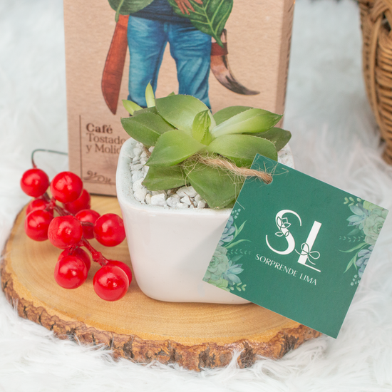 CANASTA CAFETERO ELEGANTE NAVIDAD