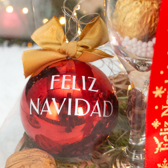 CANASTA DE CRISTAL NAVIDEÑA