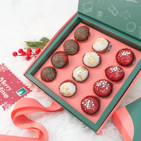 CAJA DE TRUFAS NAVIDEÑAS