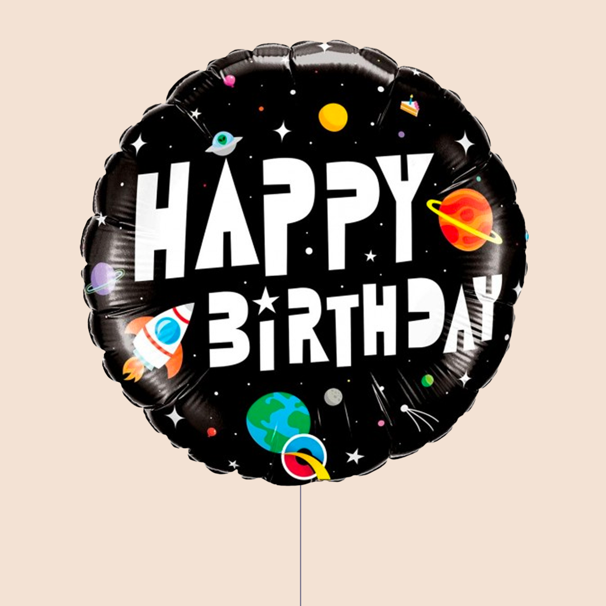 Globo Happy Birthday Astronautas