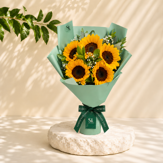 Ramo Flores Amarillas Sunshine – 5 Girasoles