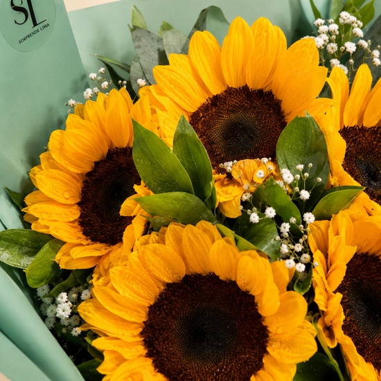 Ramo Flores Amarillas Sunshine – 5 Girasoles