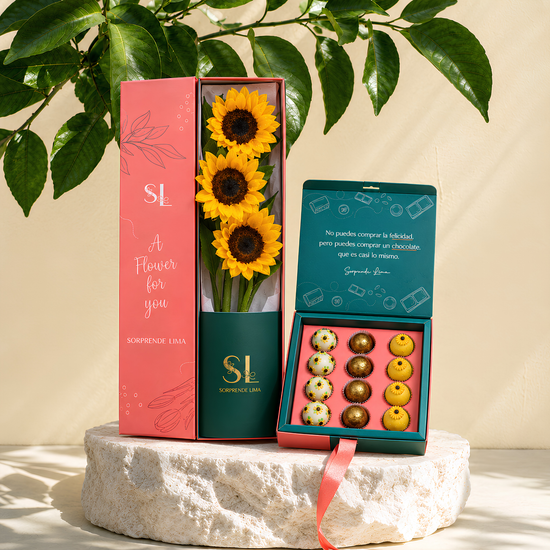 Pack Floricienta Flores Amarillas – 3 Girasoles y Trufas