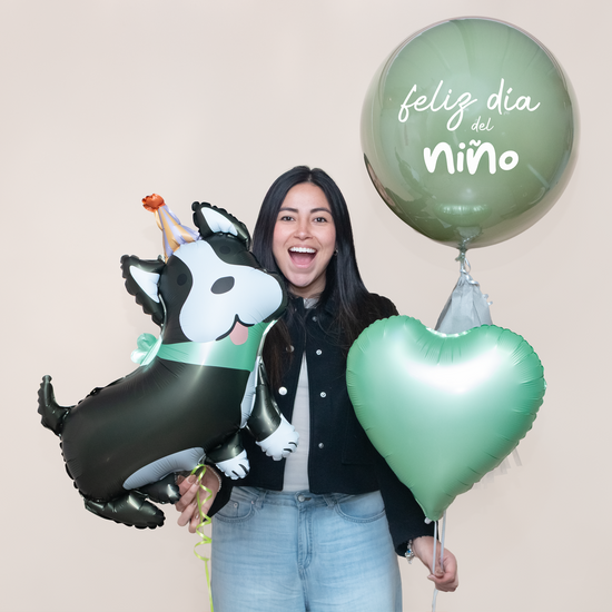 PACK GLOBO PERRITO FELIZ