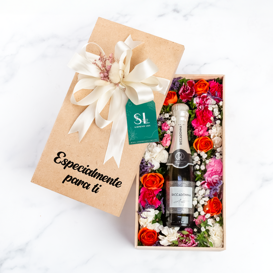 BOX CHAMPAGNE FLORAL