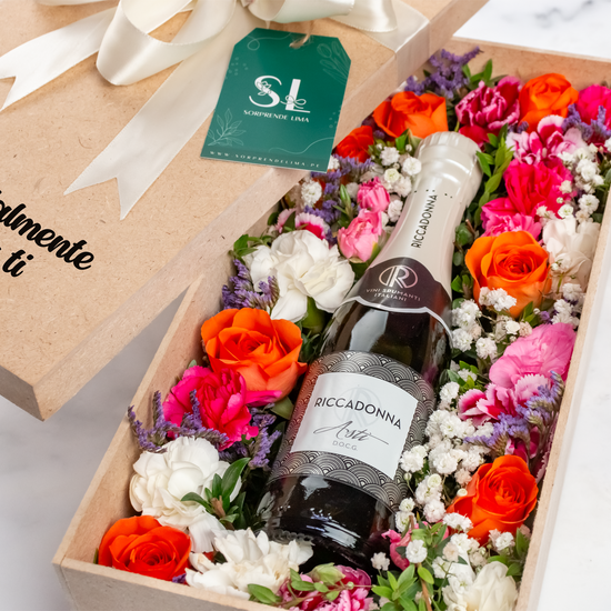 BOX CHAMPAGNE FLORAL