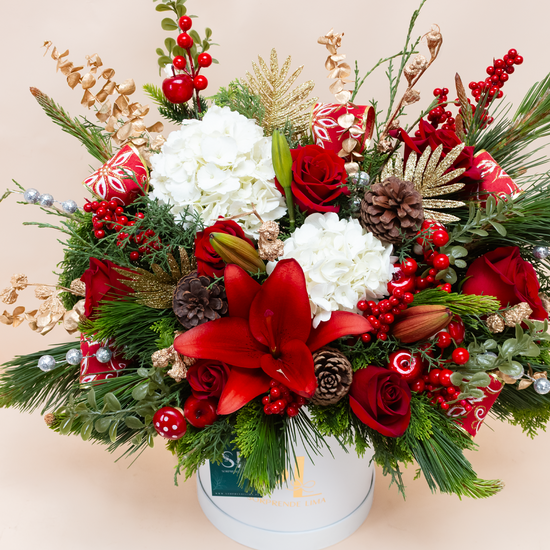 BOX DE FLORES NAVIDEÑO
