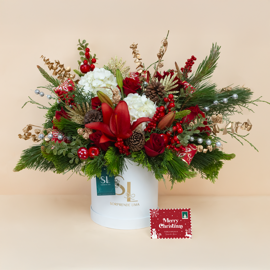 BOX DE FLORES NAVIDEÑO
