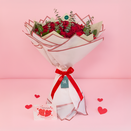 RAMO BUCHÓN 50 ROSAS SAN VALENTÍN