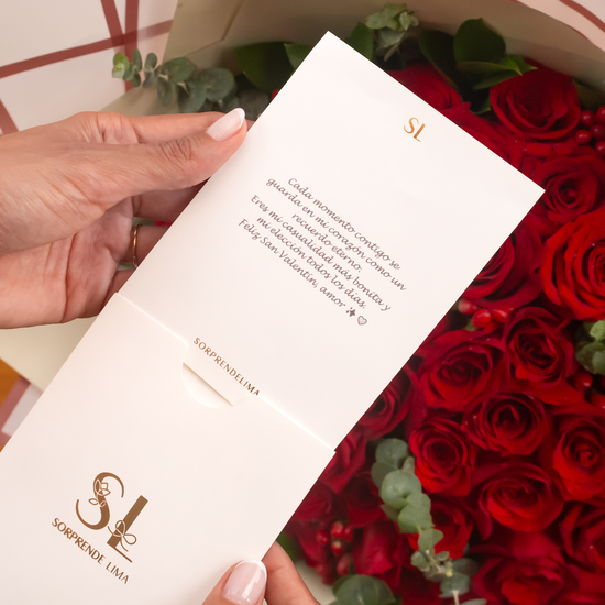 RAMO BUCHÓN 50 ROSAS SAN VALENTÍN