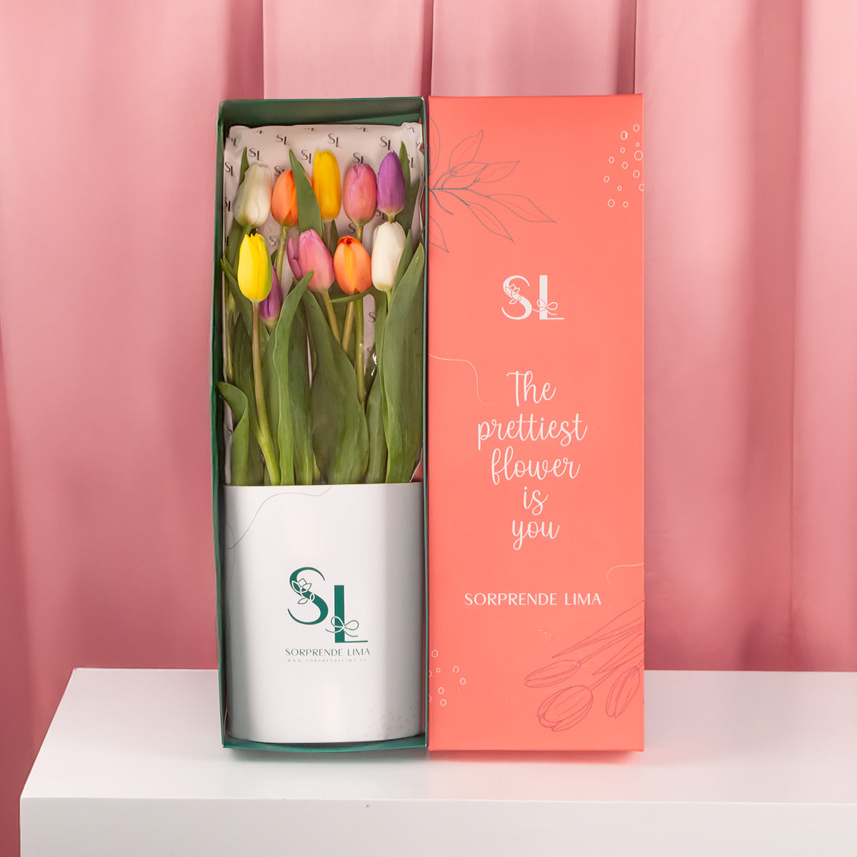 CAJA 10 TULIPANES MAMÁ