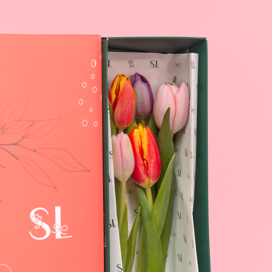 CAJA 5 TULIPANES SAN VALENTÍN