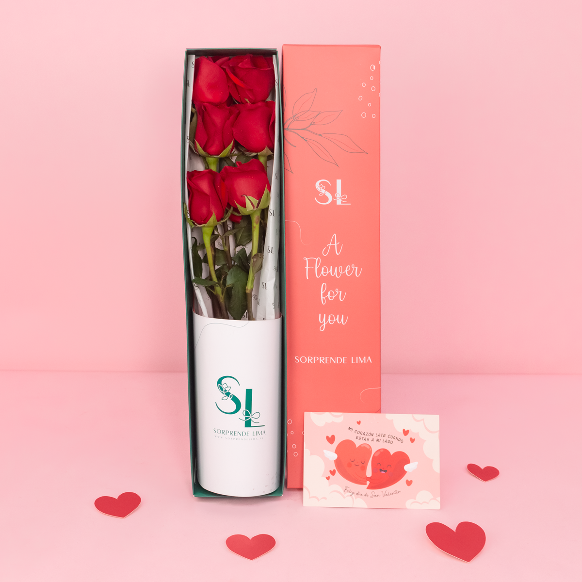 CAJA 6 ROSAS SAN VALENTÍN