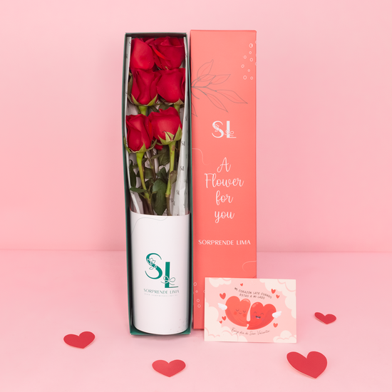 CAJA 6 ROSAS SAN VALENTÍN
