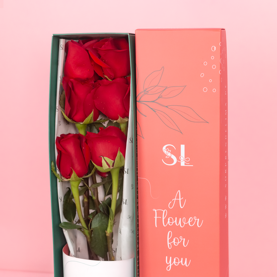 CAJA 6 ROSAS SAN VALENTÍN