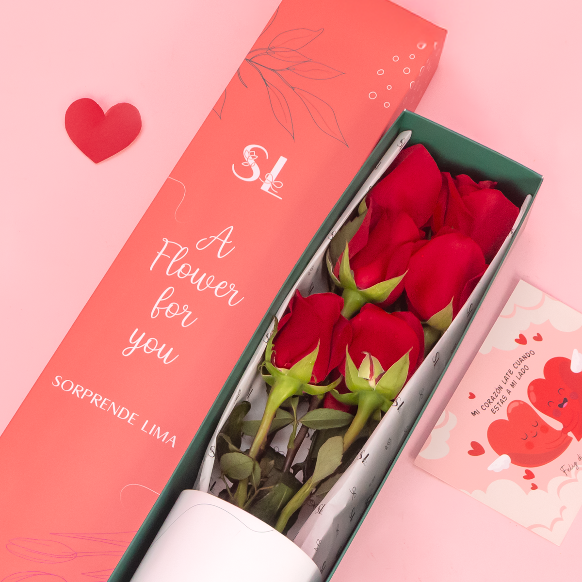 CAJA 6 ROSAS SAN VALENTÍN