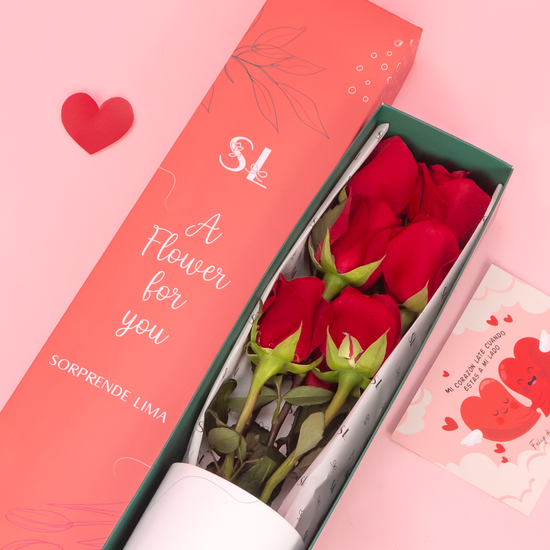 CAJA 6 ROSAS SAN VALENTÍN