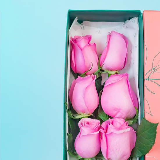 CAJA DE 6 ROSAS PASCUA
