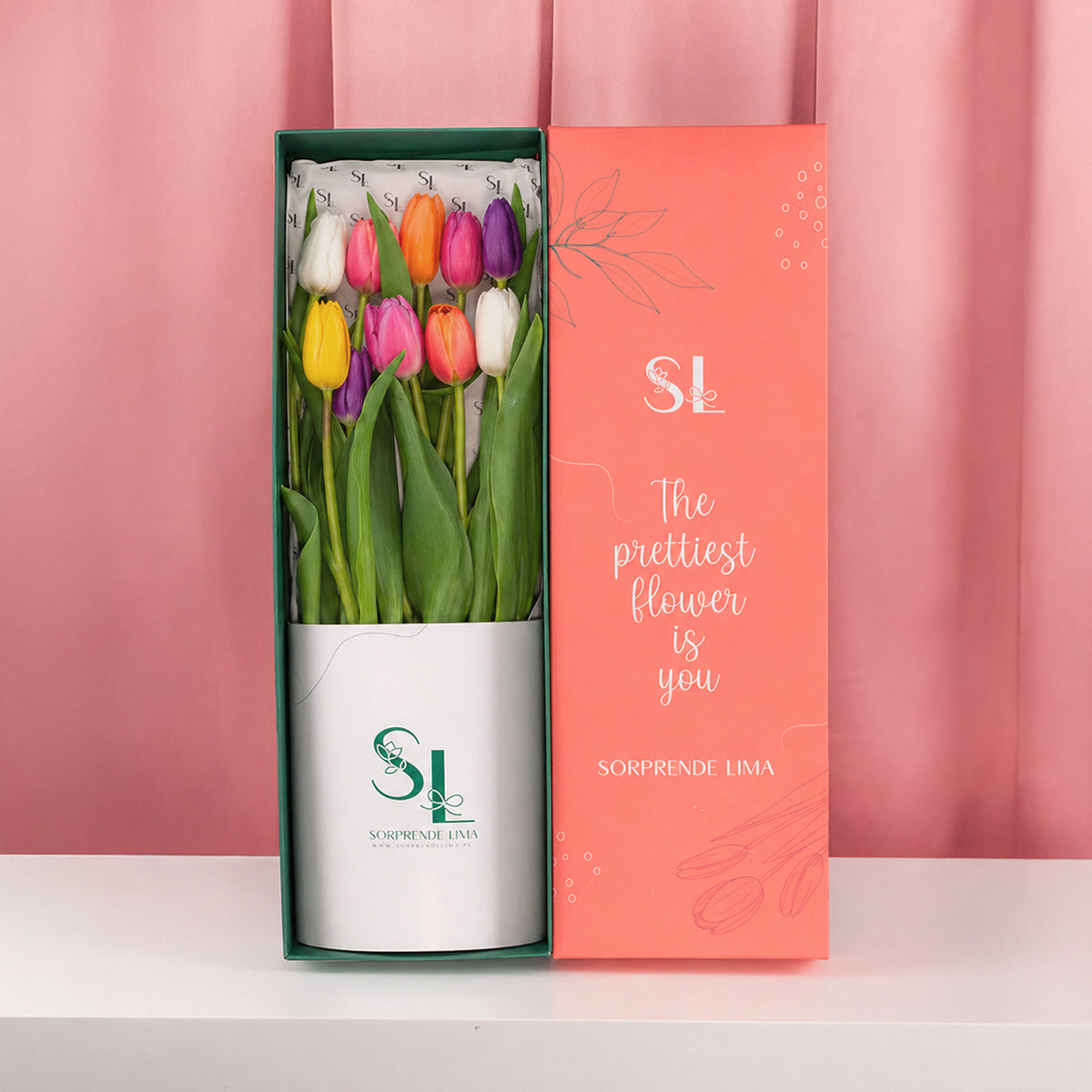 CAJA 10 TULIPANES MAMÁ