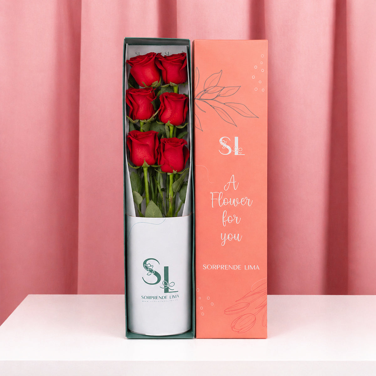 CAJA 6 ROSAS MAMÁ