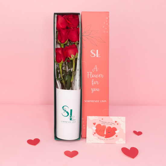 CAJA 6 ROSAS SAN VALENTÍN