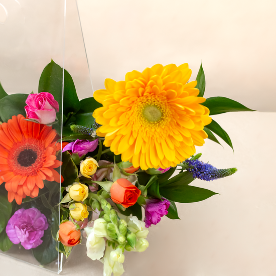 CANASTA DE CRISTAL FLORES COLOURFUL