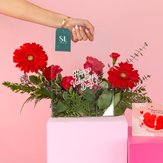 CANASTA DE CRISTAL MI SAN VALENTÍN