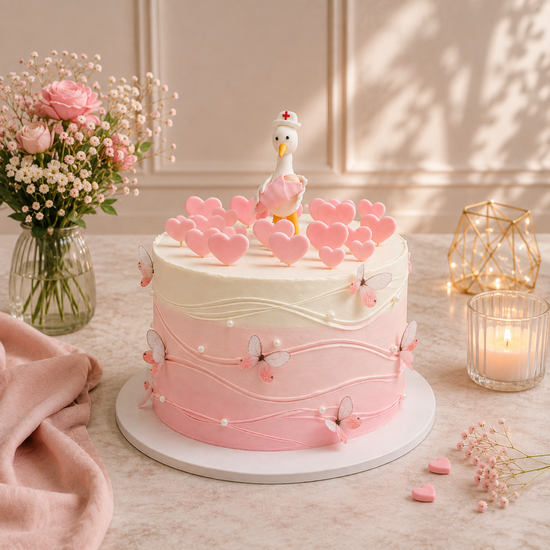 Torta Mariposas Rosada