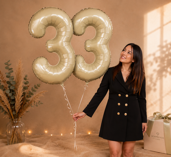 Dúo de Globos Numéricos Gigantes