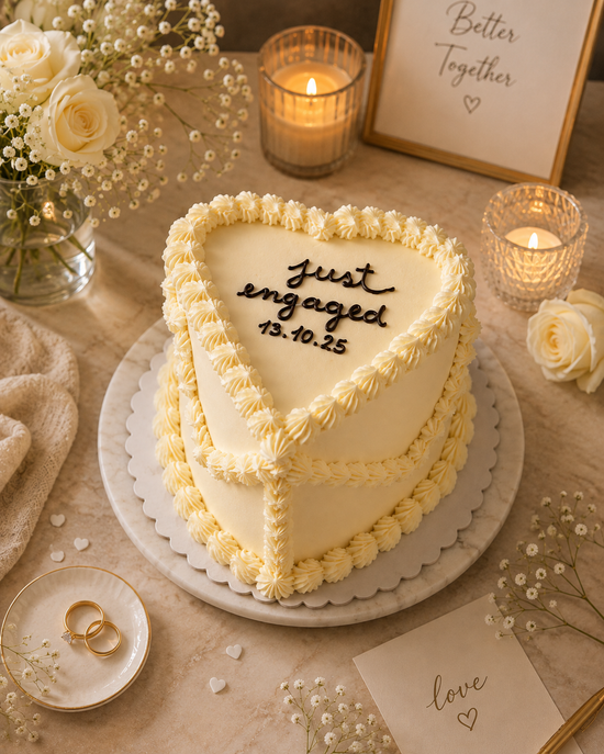 Torta Corazón de Compromiso