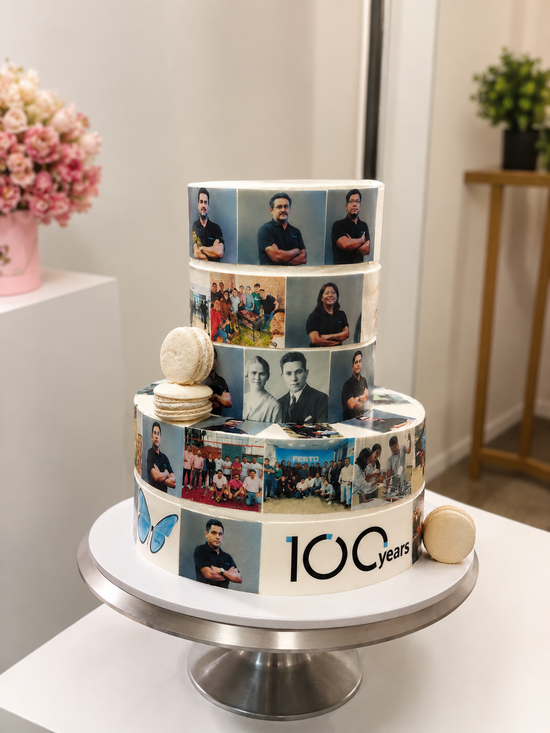 Torta de 2 Pisos con Fotografías