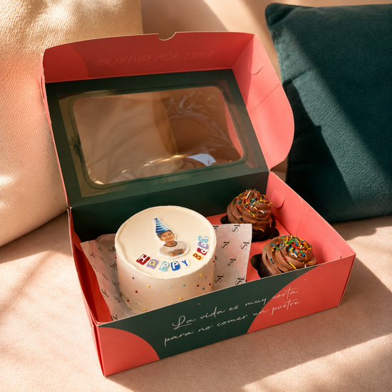 Pack Mini Torta Happy Birthday con Foto