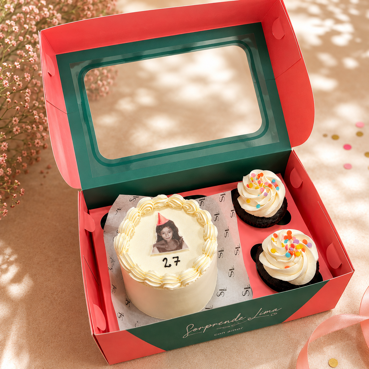 Pack Mini Torta Cumpleaños con Foto