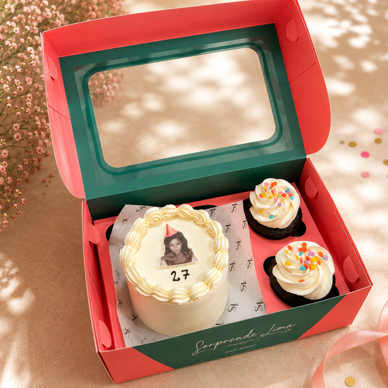Pack Mini Torta Cumpleaños con Foto