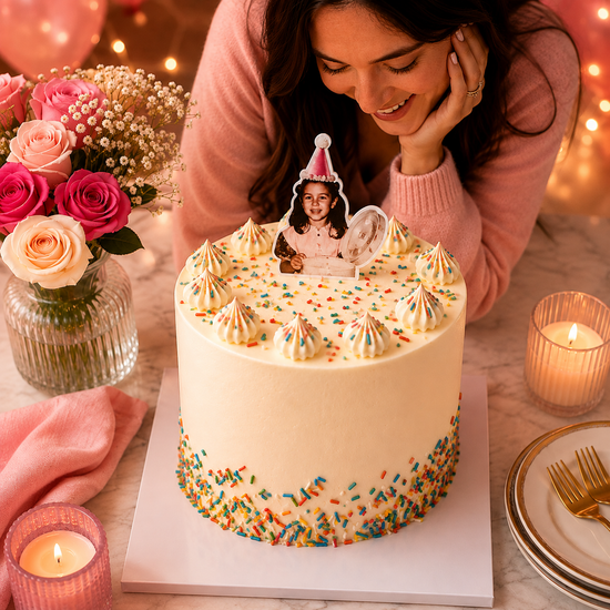 Torta Recuerdo de Cumpleaños con Foto