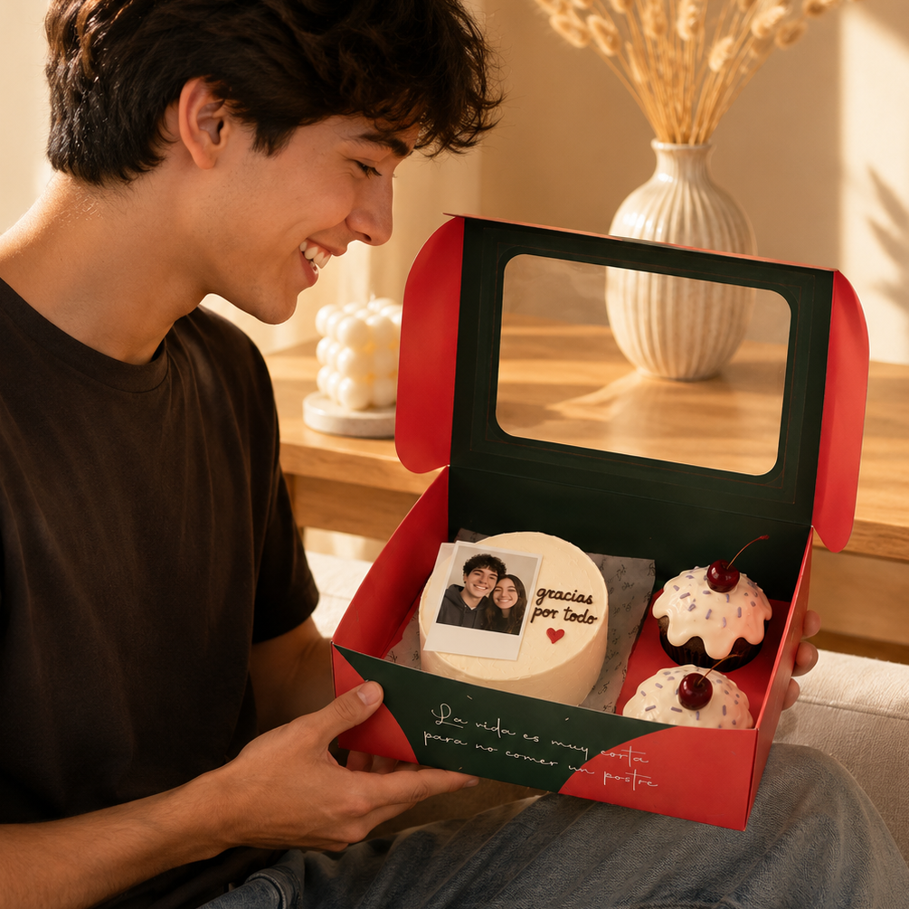 KIT MINI TORTA CON FOTO PERSONALIZADA