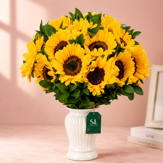 FLORERO FULL GIRASOLES AMARILLOS