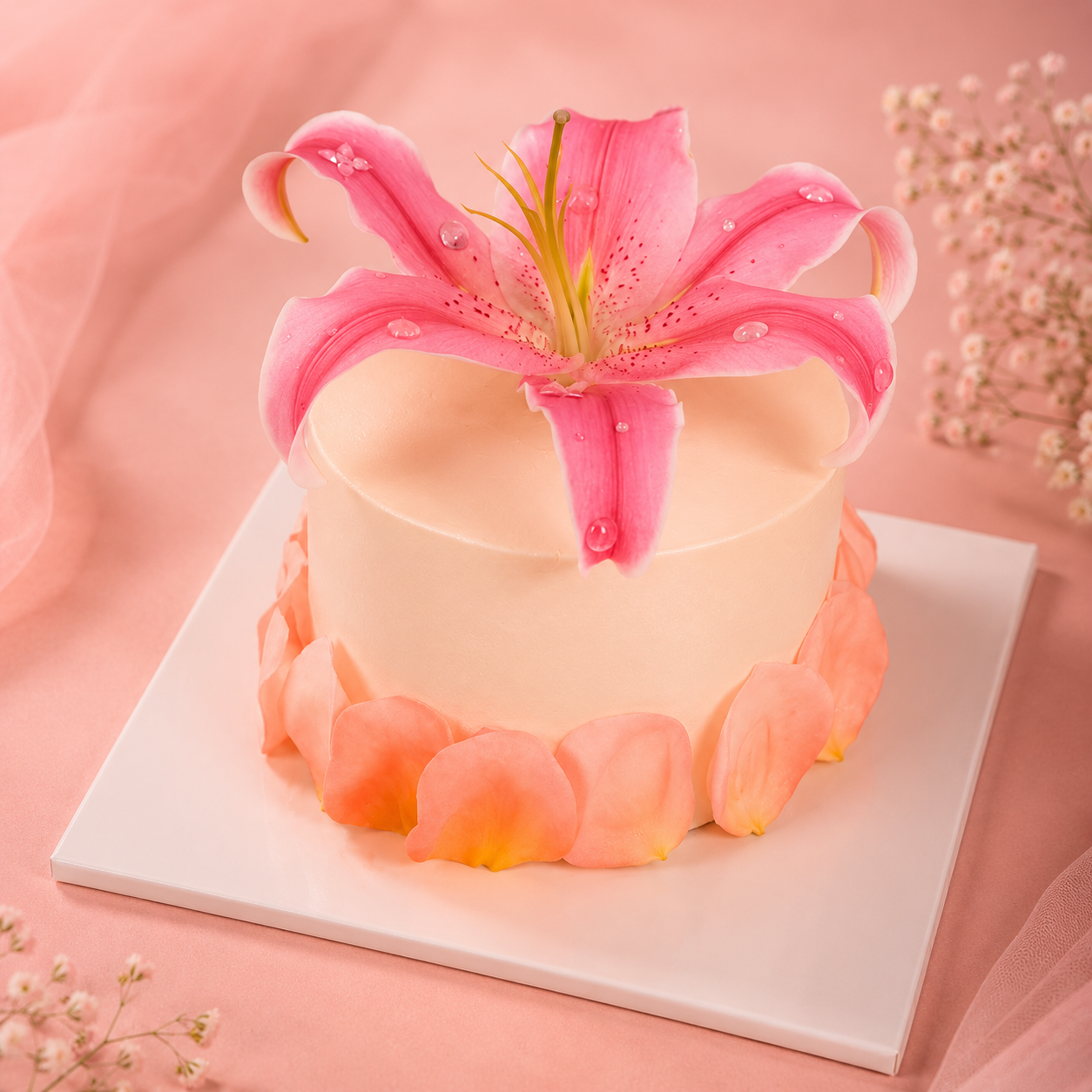 Torta Lilium Rosado