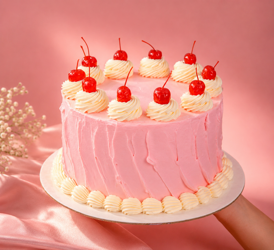 Torta Rosa de Cerezas