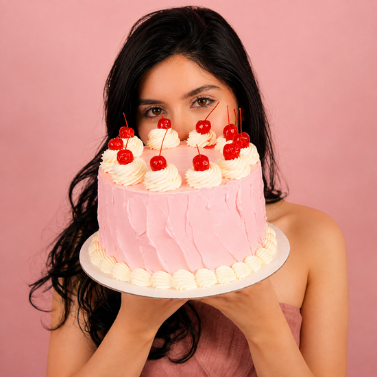 Torta Rosa de Cerezas