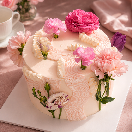 Torta Jardín de Flores Naturales