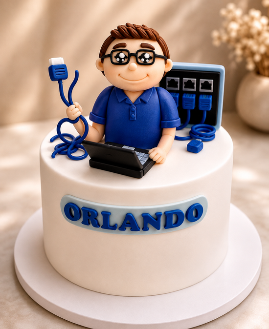 Torta Técnico de Redes Personalizada