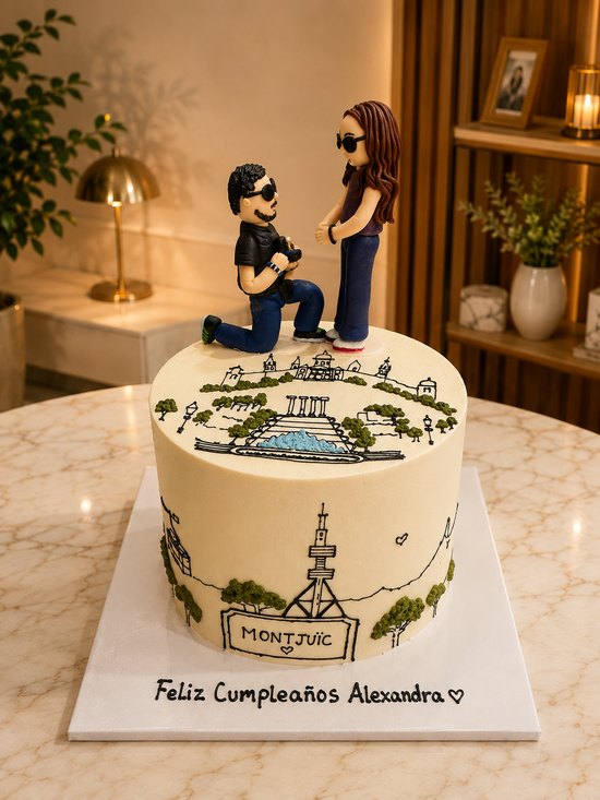 Torta Pedida de Mano en Barcelona