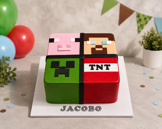 Torta Minecraft Personalizada
