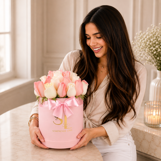 Box Full Roses Palo Rosa