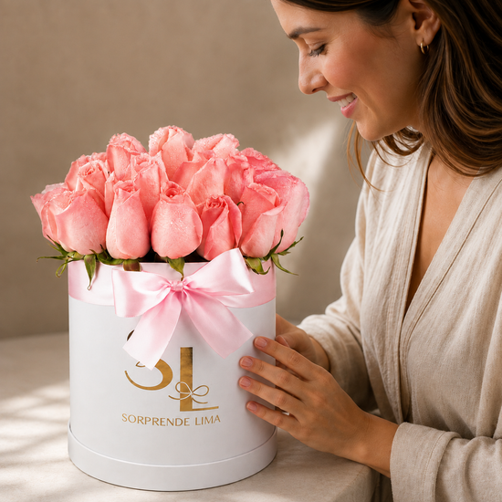 Box Full Roses Rosa