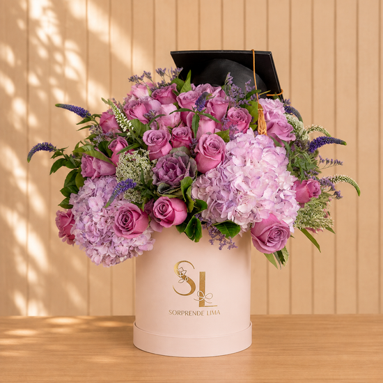 BOX DE FLORES BIRRETE GRADUACIÓN