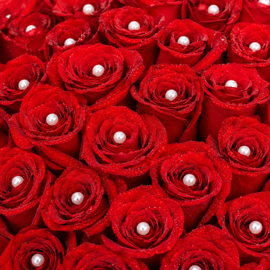 Ramo Buchón "100 rosas" con Perlas