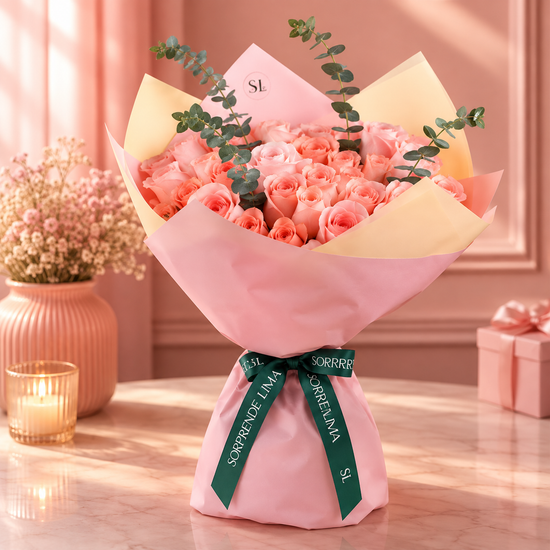 RAMO 50 ROSAS ROSADAS